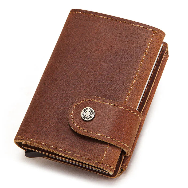 Porta Cartão de Crédito Masculino Marrom- Loja Melanio