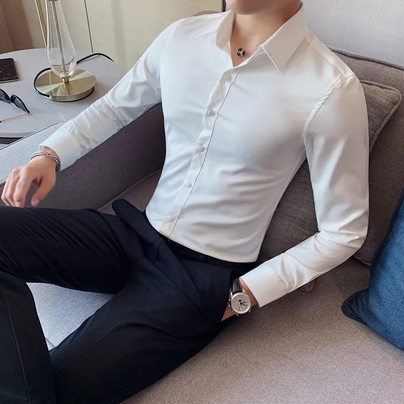 Camisa Social Masculina Slim Fit