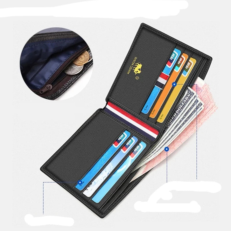 Carteira Masculina Bifold Azul- Loja Melanio