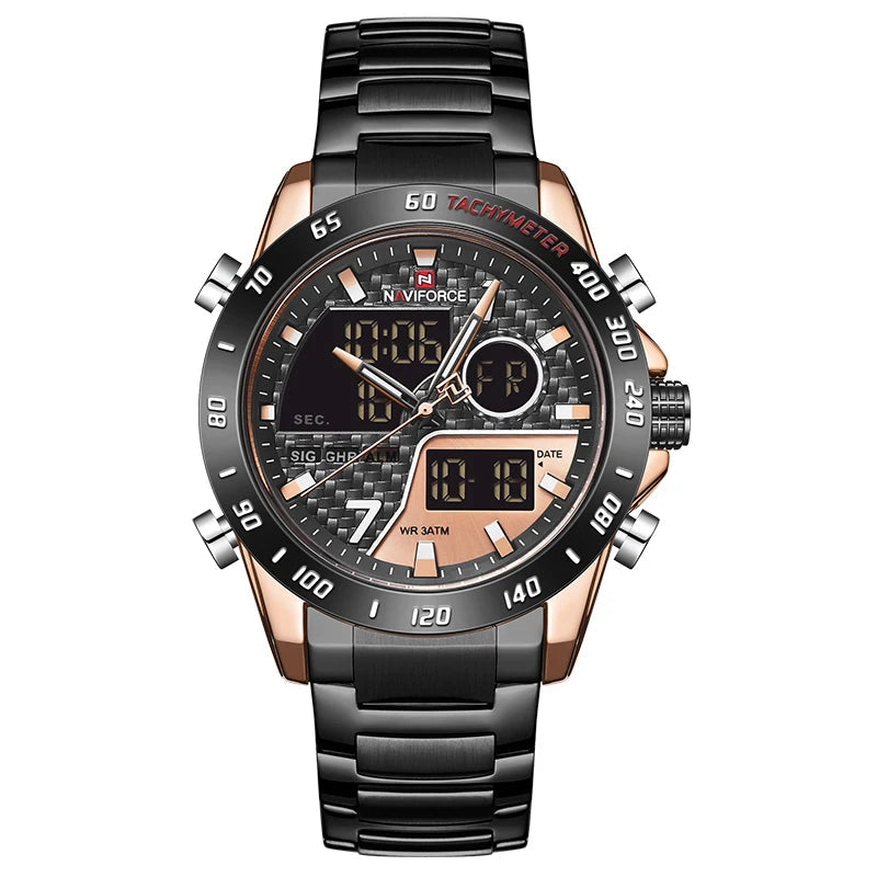 Relógio Masculino Naviforce Luxo Militar Digital