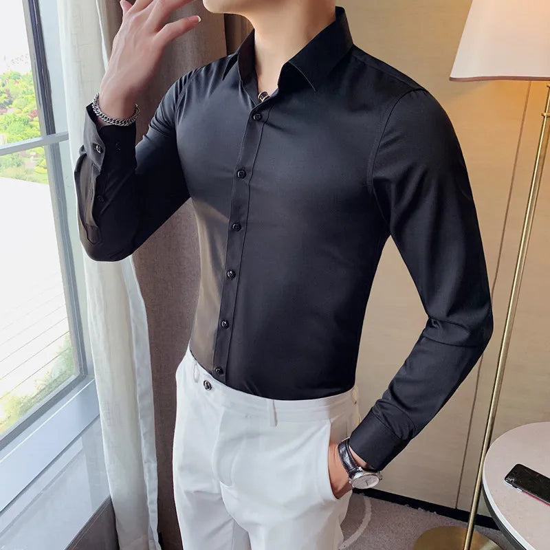 Camisa Social Masculina Slim Fit
