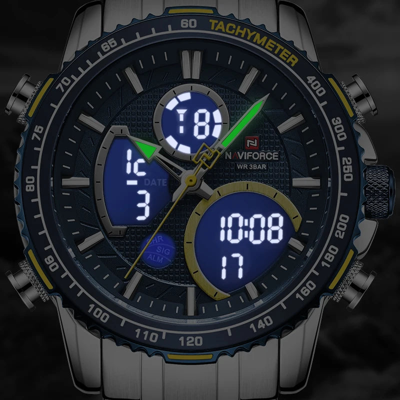 Relógio Masculino Naviforce Cronógrafo Luxo