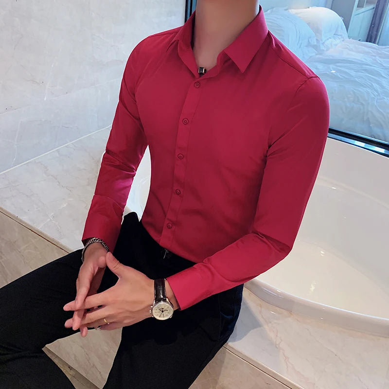 Camisa Social Masculina Slim Fit