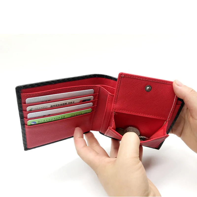 Carteira Masculina Fibra de Carbono -Loja Melanio