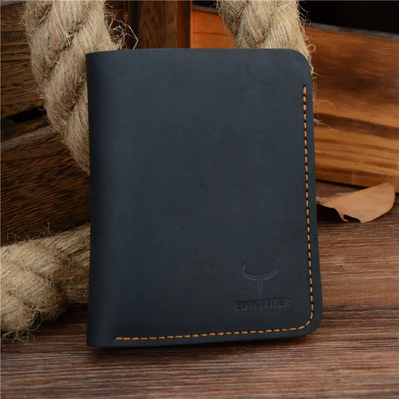 Carteira Masculina de Couro Vintage COWATHER
