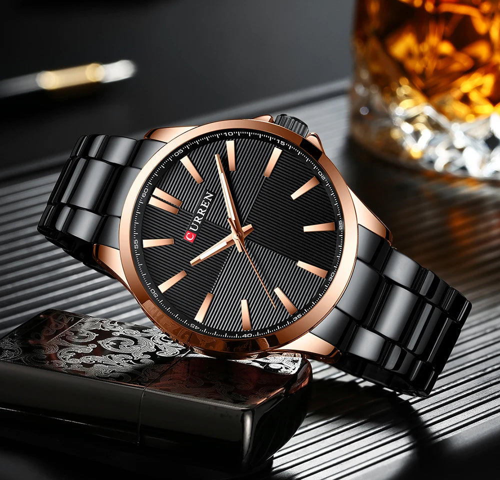 Relógio de Quartzo Masculino Curren Luxo