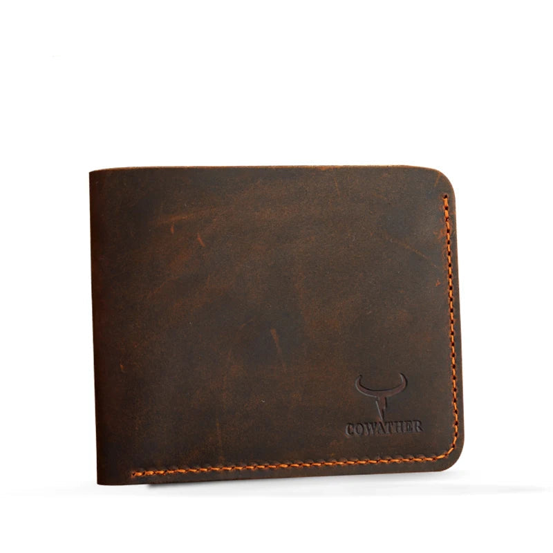 Carteira Masculina de Couro Vintage COWATHER