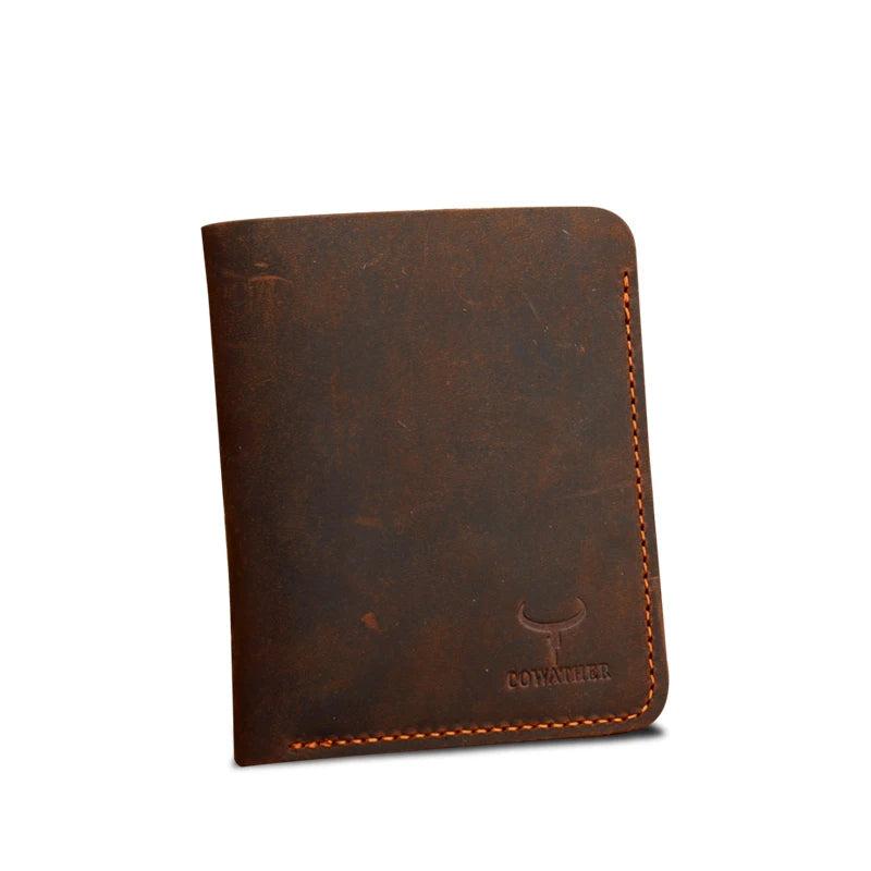 Carteira Masculina de Couro Vintage COWATHER
