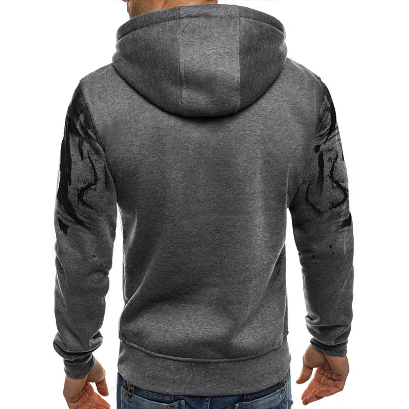 Moletom Masculino Casual com Capuz - Estilo e Conforto