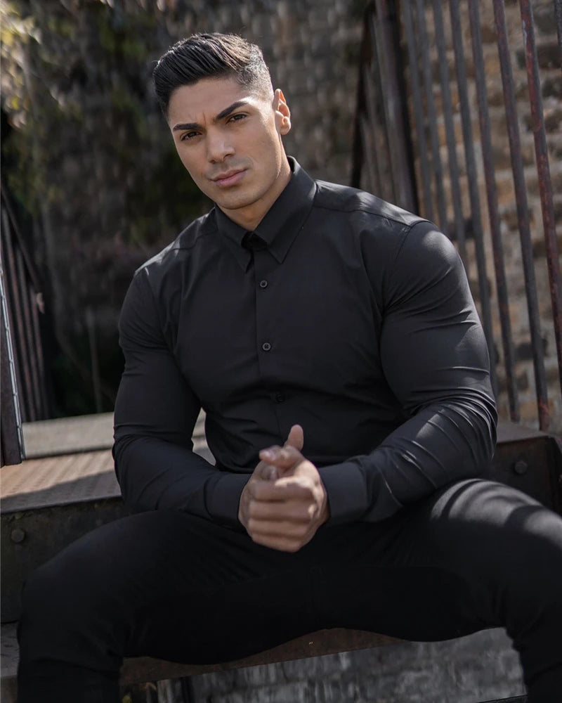 Camisa Masculina Slim Fit