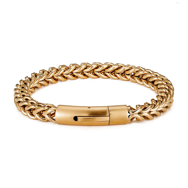 Pulseira de Corrente Elo Cubano,Pulseiras Homem-Loja Melanio