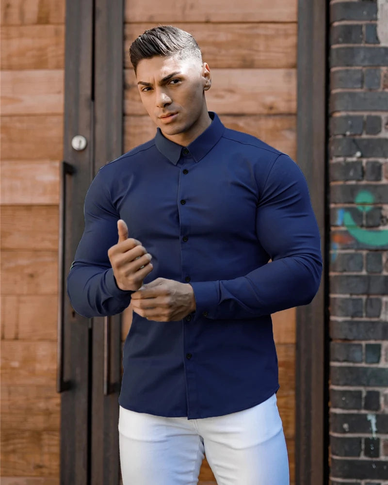 Camisa Masculina Slim Fit