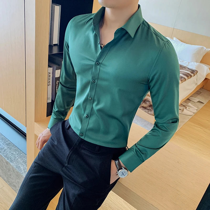 Camisa Social Masculina Slim Fit