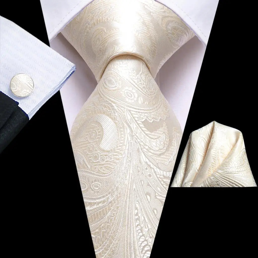 Conjunto Luxo Gravata Seda Floral