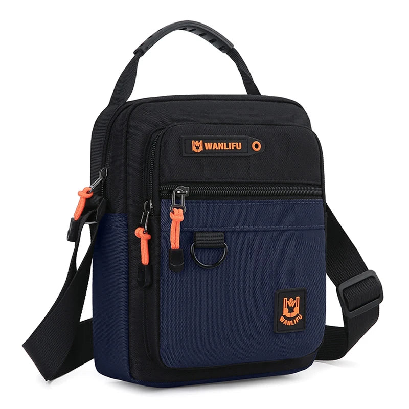 Bolsa Masculina Casual Leve Oxford Crossbody