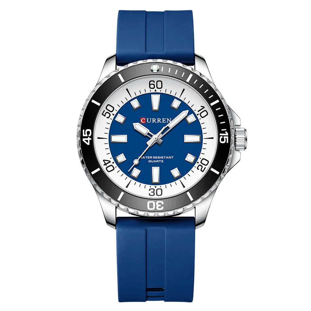 Relógio Masculino Curren 44mm Quartzo Esporte à Prova D'Água