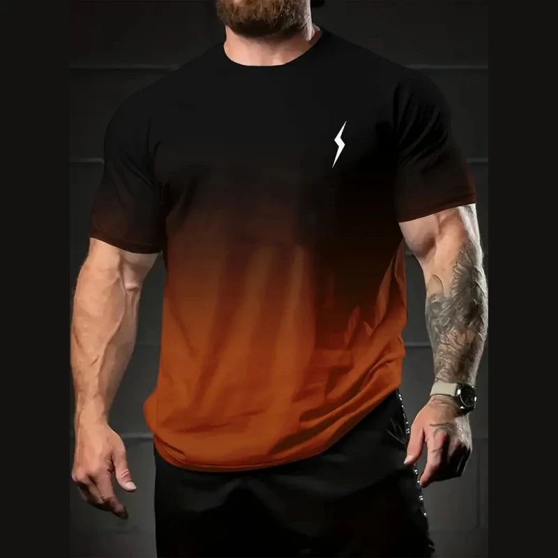 Camiseta Masculina Gradiente Relâmpago