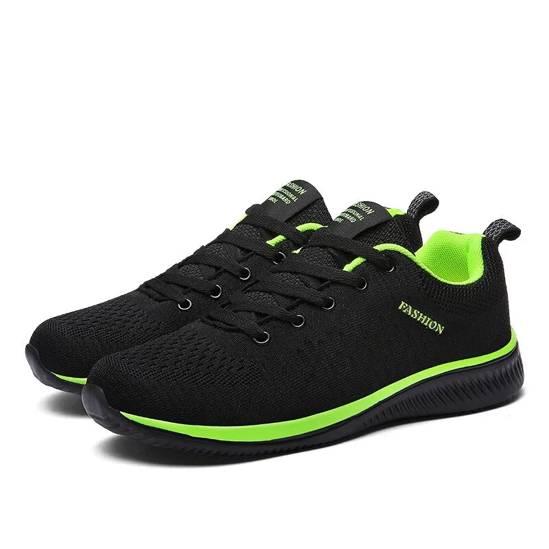 Tênis de Corrida Masculino Verde Preto- Exado