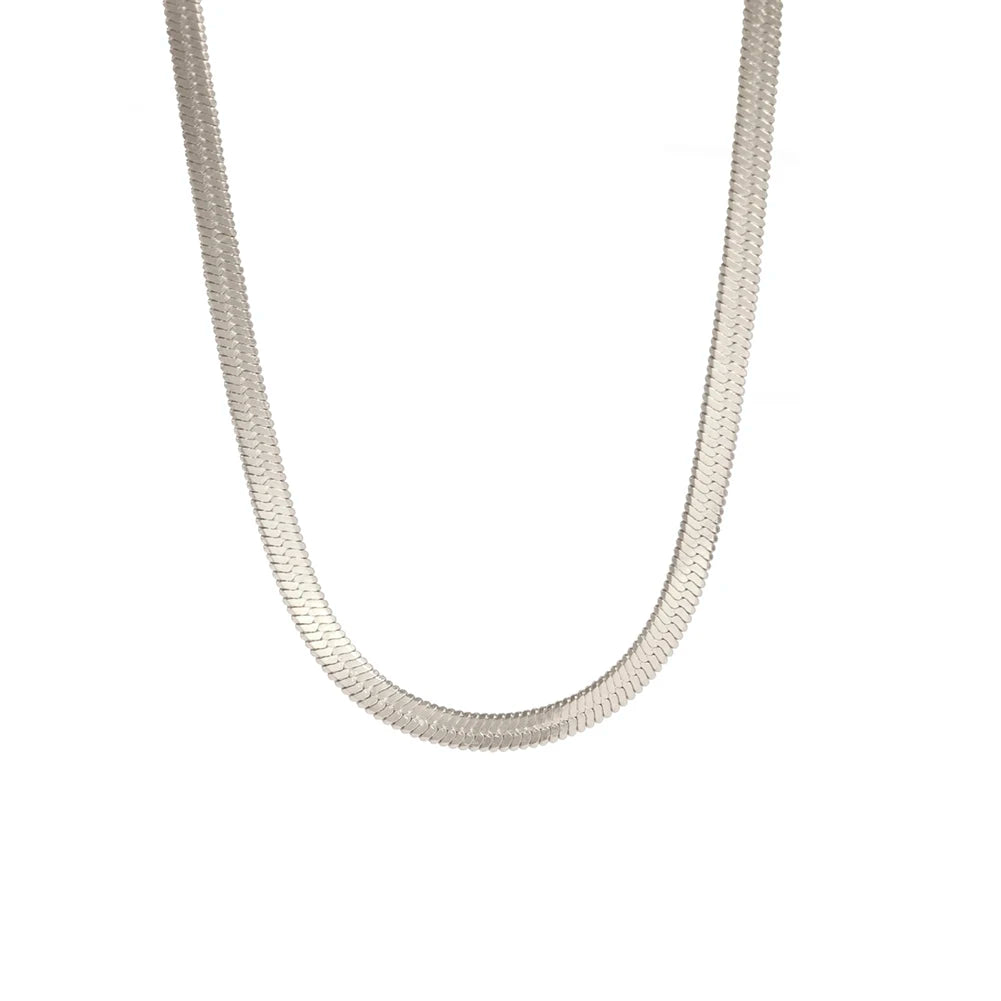 Corrente Cobra Hip Hop Masculina - Aço Inoxidável Prata