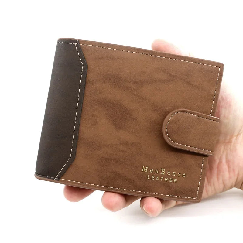 Carteira Masculina Slim de Couro PU - Elegância Compacta