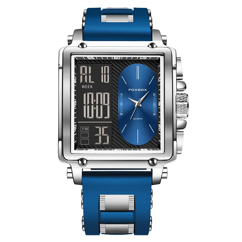 Relógio Masculino Foxbox Cronógrafo Luxo à Prova D'Água