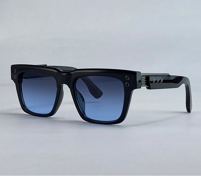 Óculos de Sol Quadrados Steampunk Masculino UV400