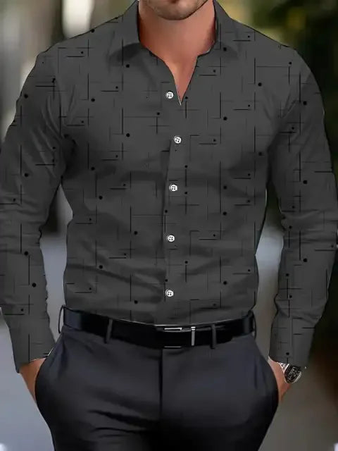 Camisa Masculina 3D Estilo Casual
