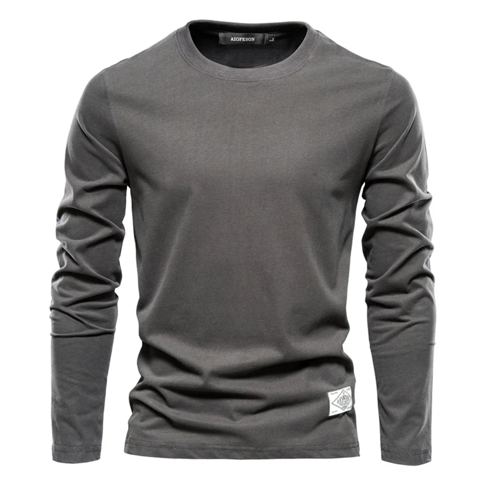 Camiseta Masculina Cinza escuro-Melanio