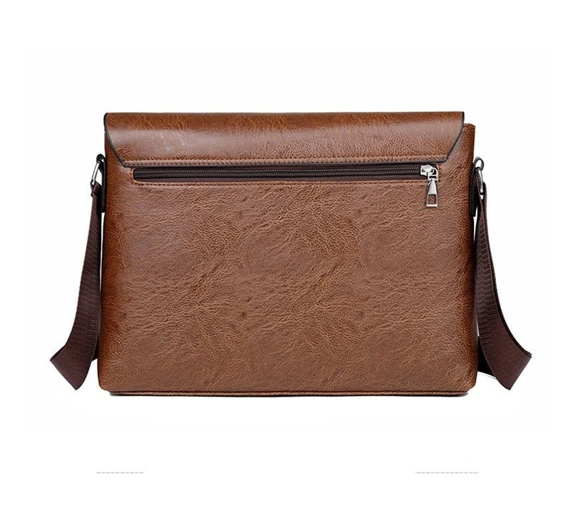 Bolsa Masculina de Couro PU para Negócios e Estilo