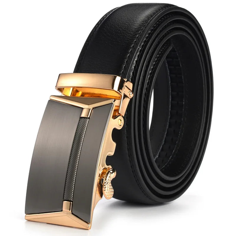Cinto Masculino Couro,Cinto Dourado-Loja Melanio