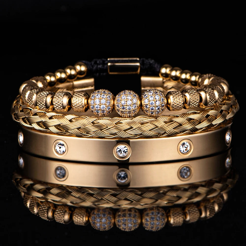 Pulseira de Contas Masculina-Loja Melanio