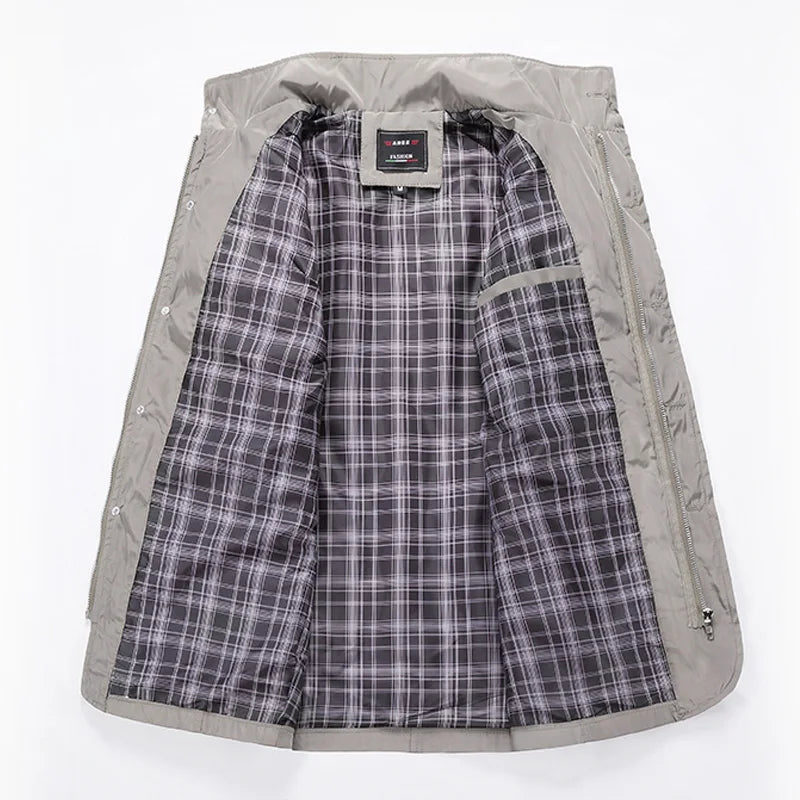 Jaqueta Masculina Casual à Prova de Vento