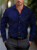 Camisa Masculina Listrada Elegante