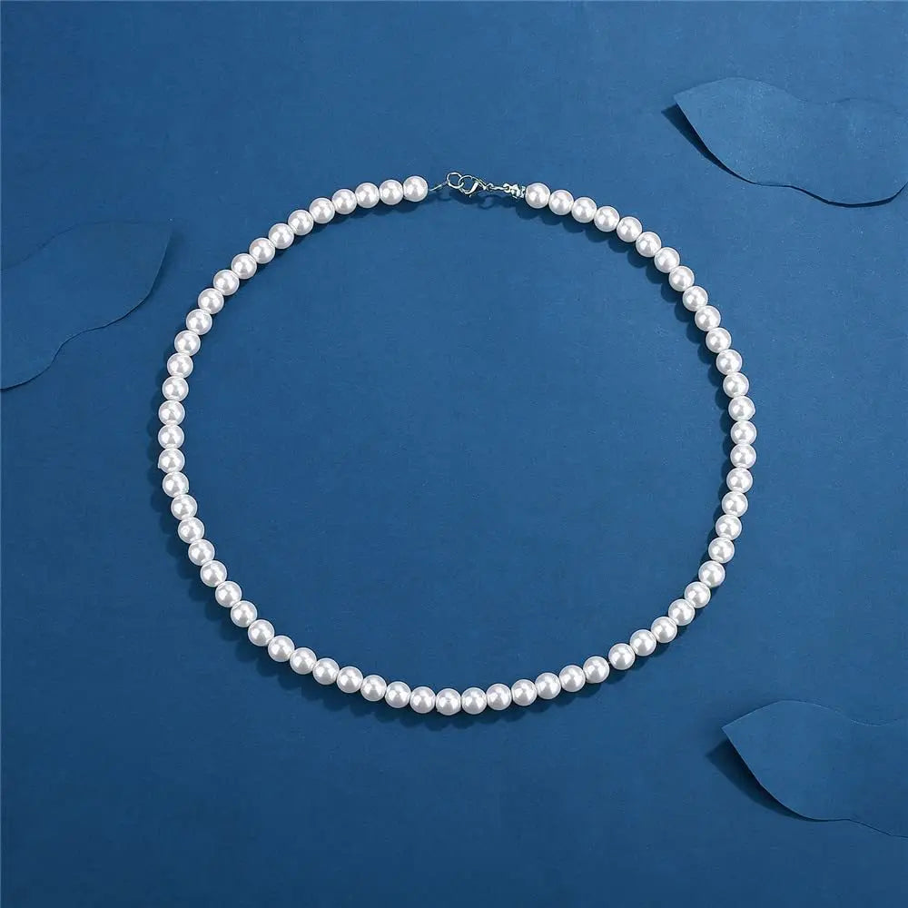 Colar Masculino de Pérolas Elegante