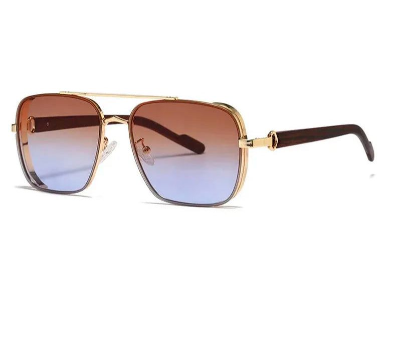 Óculos de Sol Quadrados Luxo Steampunk