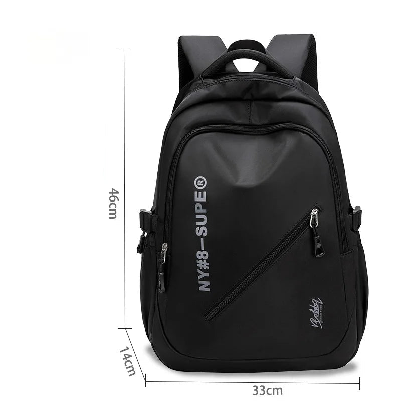 Mochila de Alta Capacidade em Nylon para Estudantes