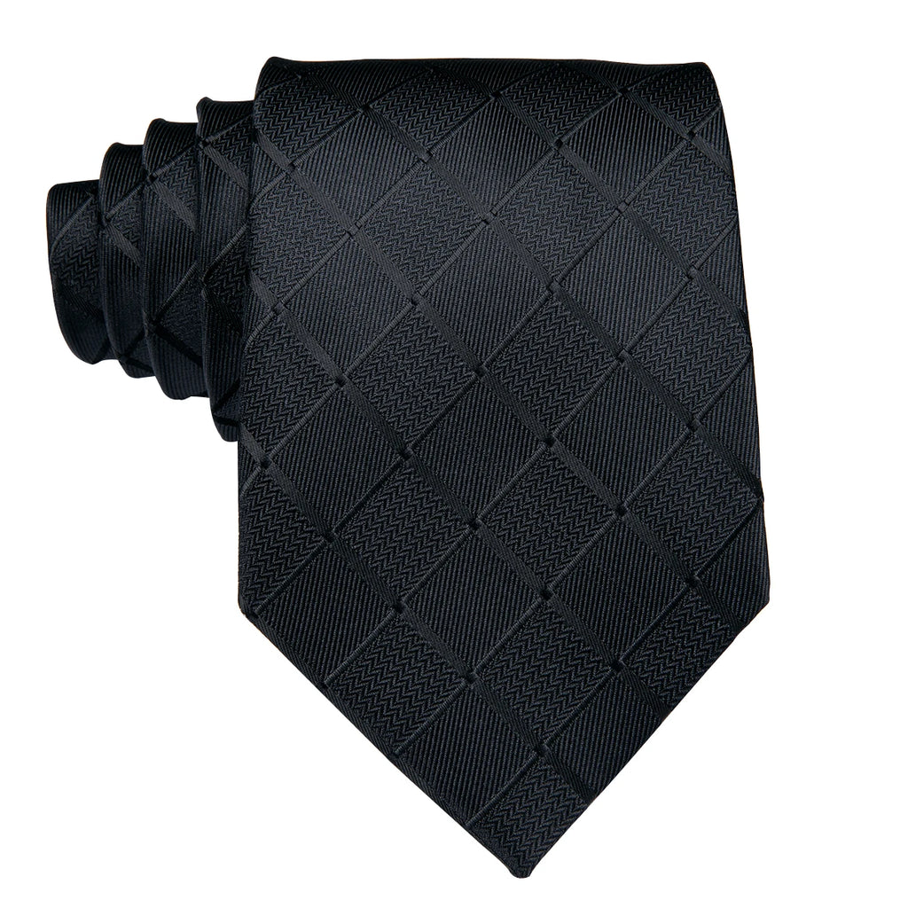 Gravata Seda Xadrez Elegante