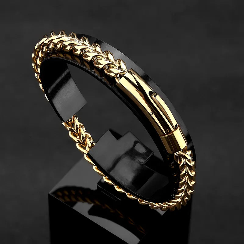 Pulseira de Corrente Elo Cubano,Pulseiras Homem-Loja Melanio