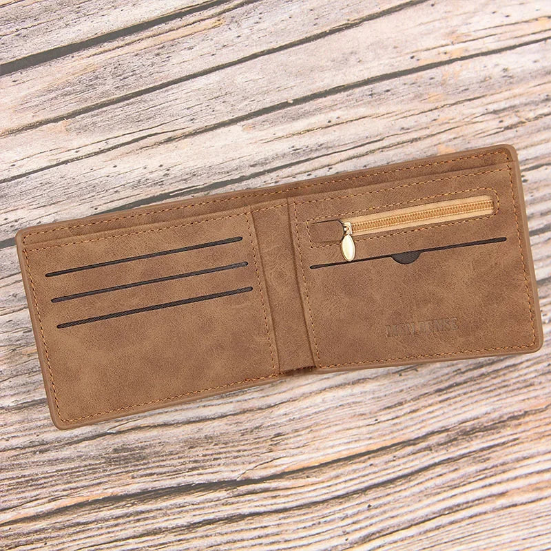 Carteira Masculina Slim com Porta Moedas e Zíper