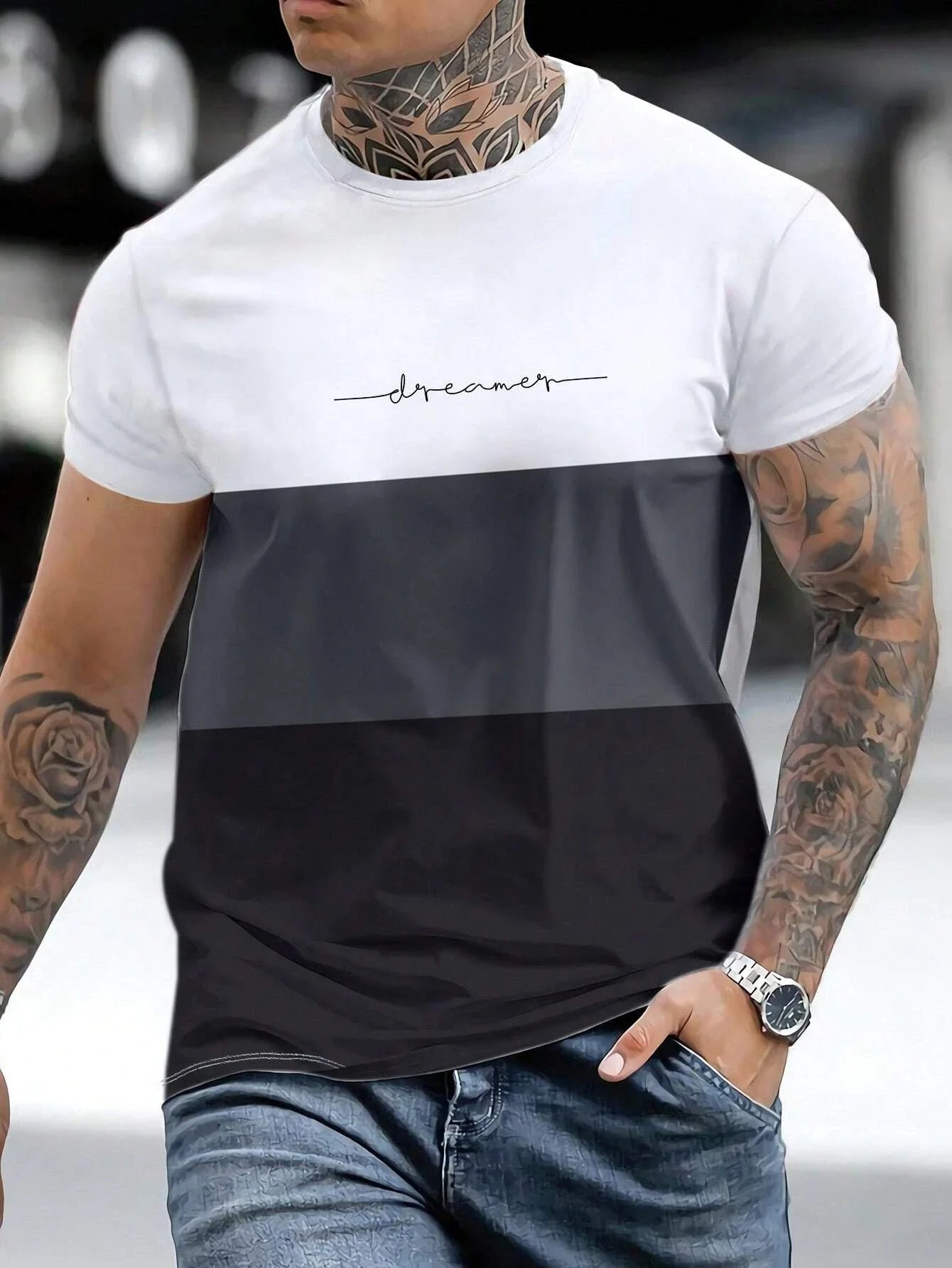 Camiseta Masculina Estilo Harajuku