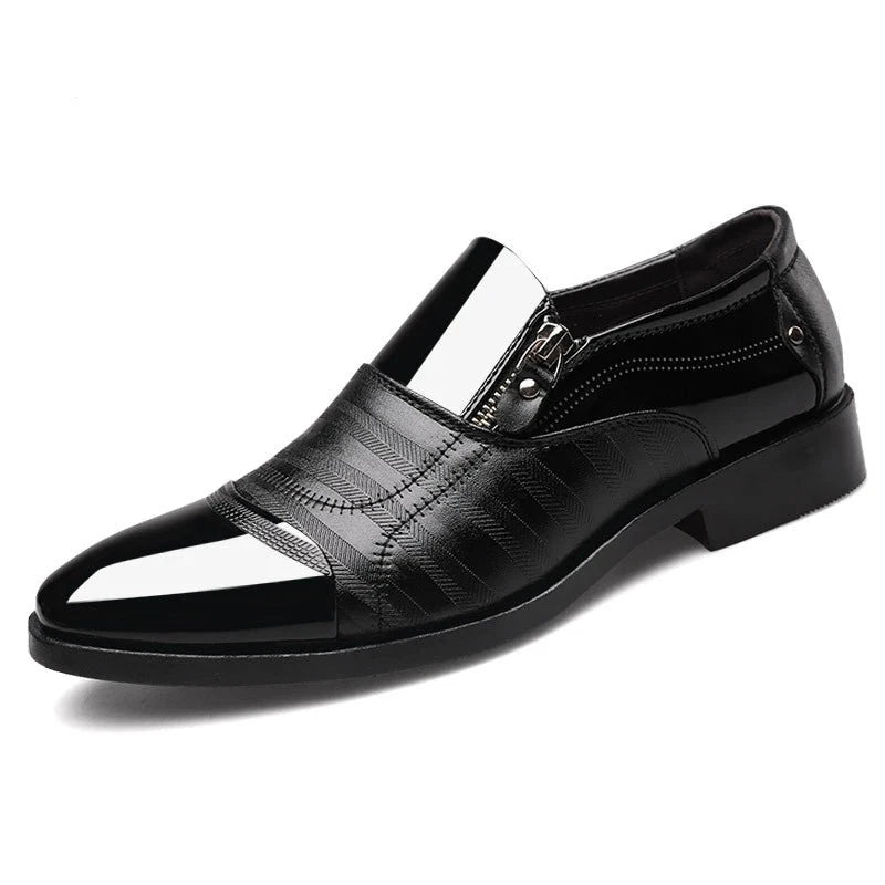 Sapato Social Couro Bico Dino Bigioni,Sapato Social Masculino Calvest em Couro-Melanio