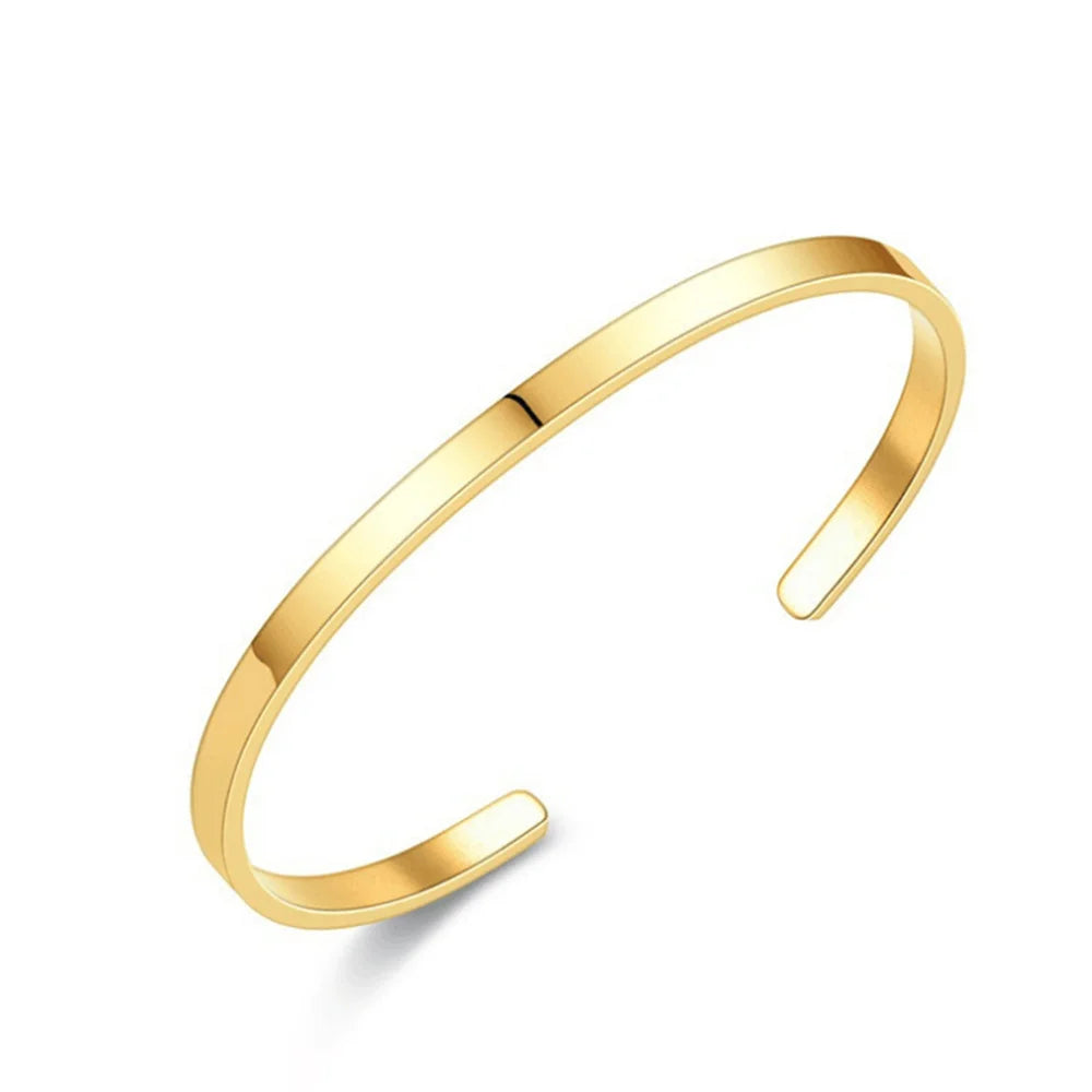 Pulseira de punho ajustável de aço inoxidável para homens simples multi-camada correspondência pulseira moda jóias na moda acessórios masculinos