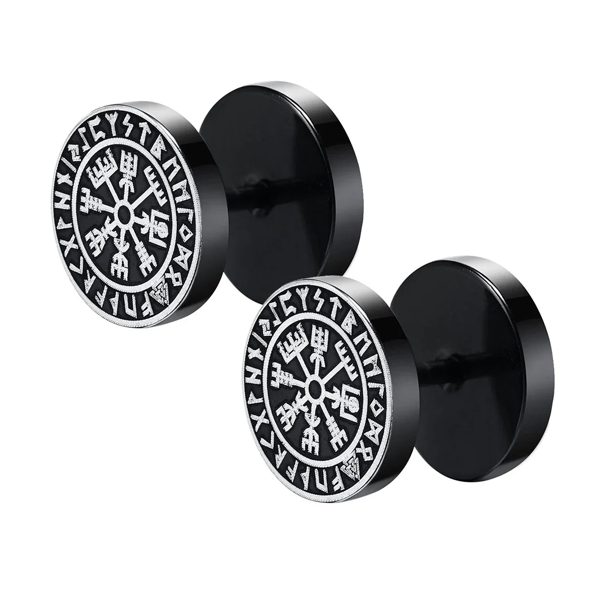 Brincos Viking Gótico Nórdico em Aço Inoxidável