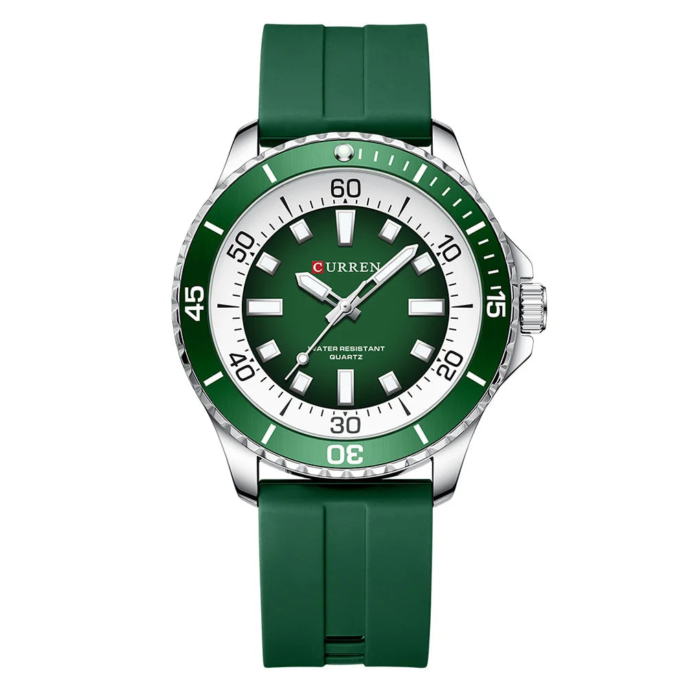 Relógio Masculino Curren 44mm Quartzo Esporte à Prova D'Água