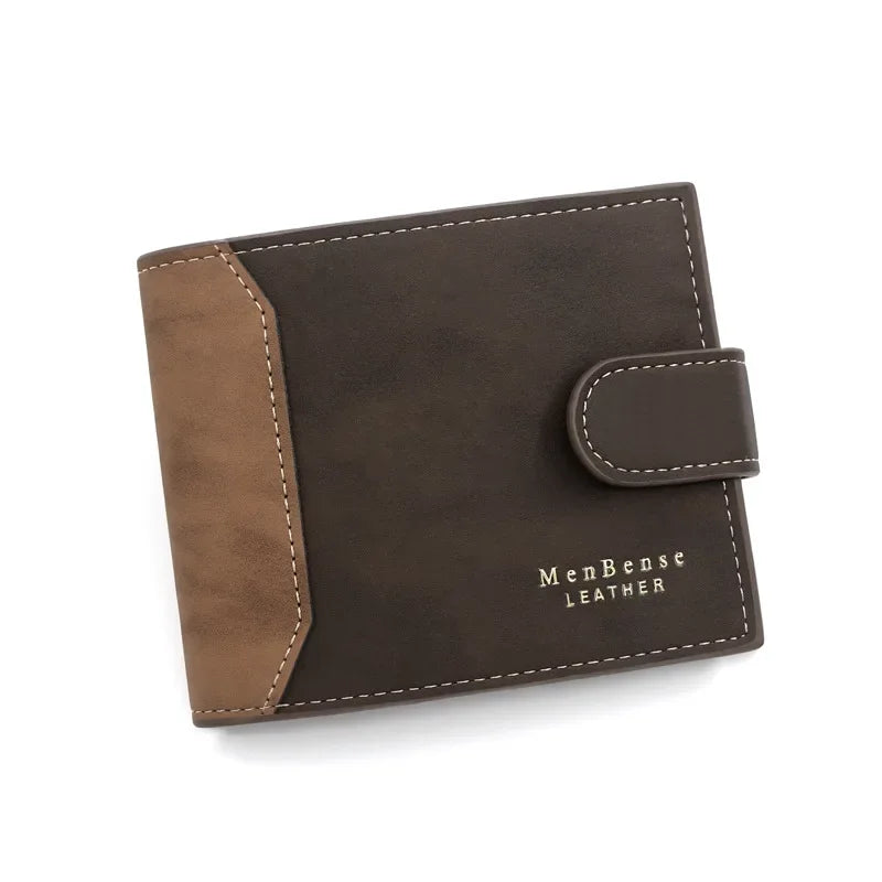 Carteira Masculina Slim de Couro PU - Elegância Compacta