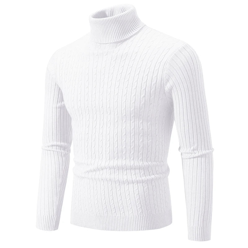 Suéter Masculino Gola Alta de Malha - Elegância e Conforto