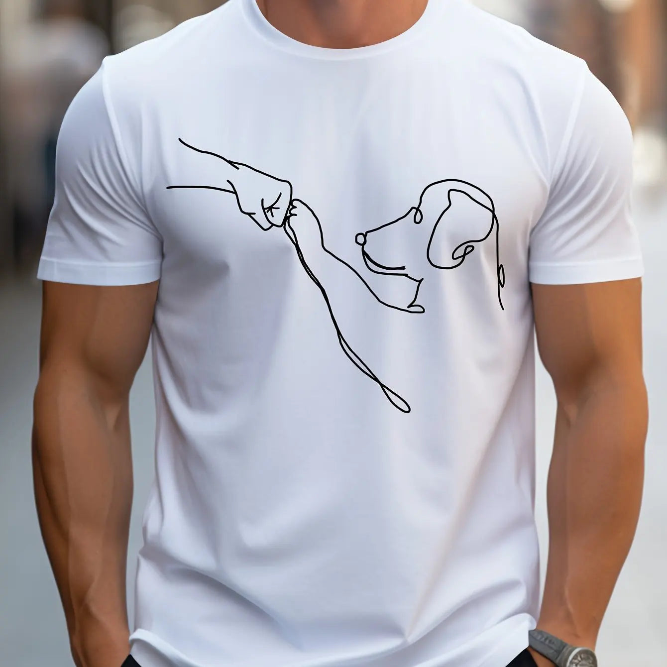 Camiseta Casual Estampa Divertida