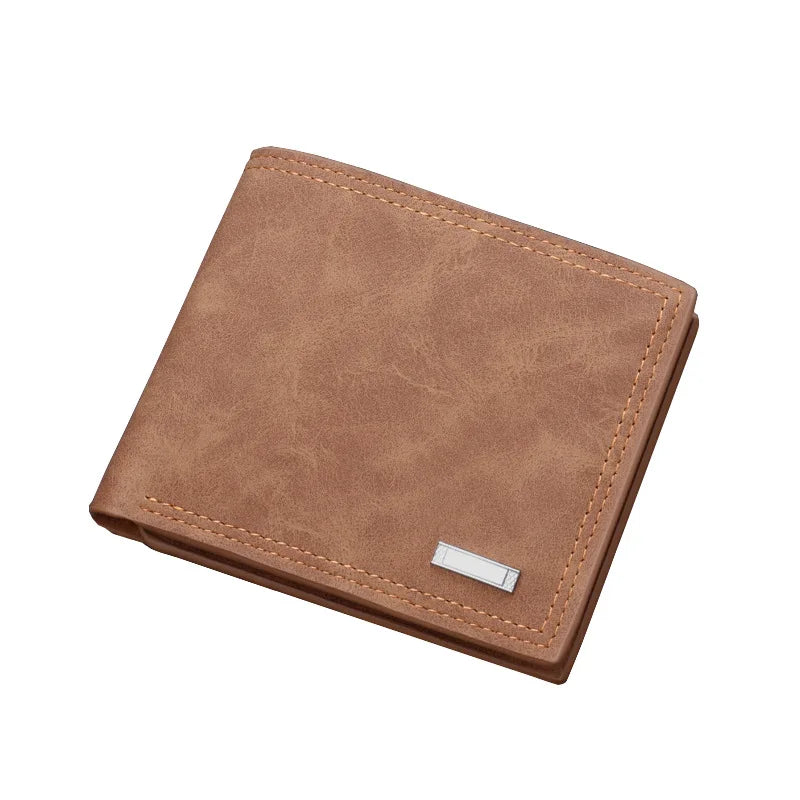 Carteira Masculina Slim de Couro PU para Negócios