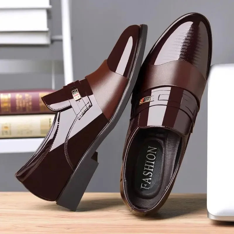 Sapato Social Masculino Moderno Marrom,Sapato Social Masculino Moderno Ferracini-Melanio