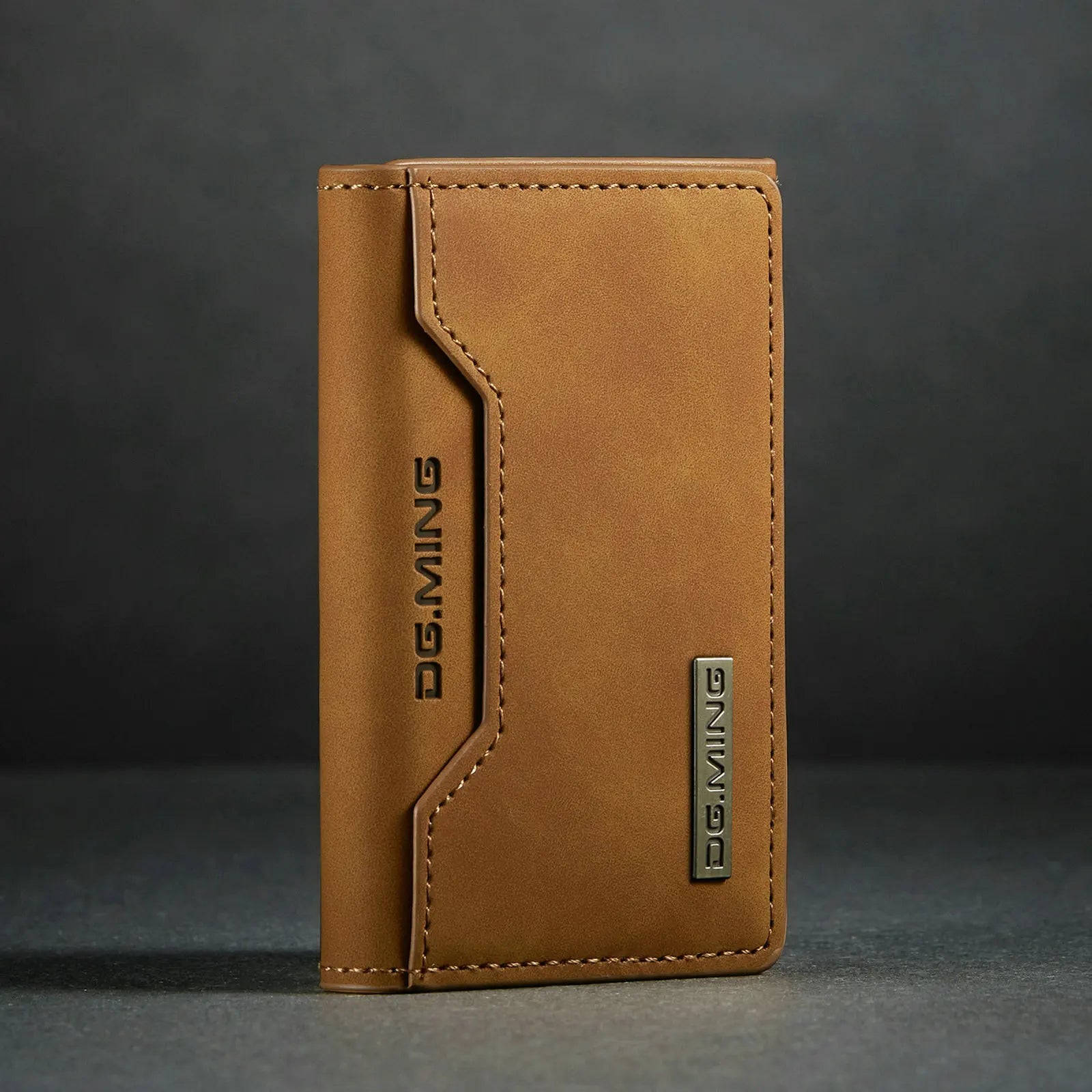 Carteira Masculina Minimalista Marrom- Loja Melanio